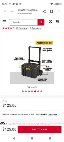 DeWalt rolling tool box
