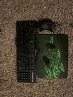 Razor trinity mouse plus pad and Corsair gel keyboard