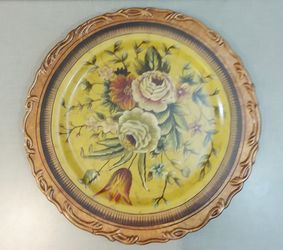 Vintage Raymond Waites Floral Ceramic Plate