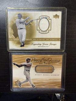 ⚾ Game-Used Memorabilia Cards – 2 Legend Lot!