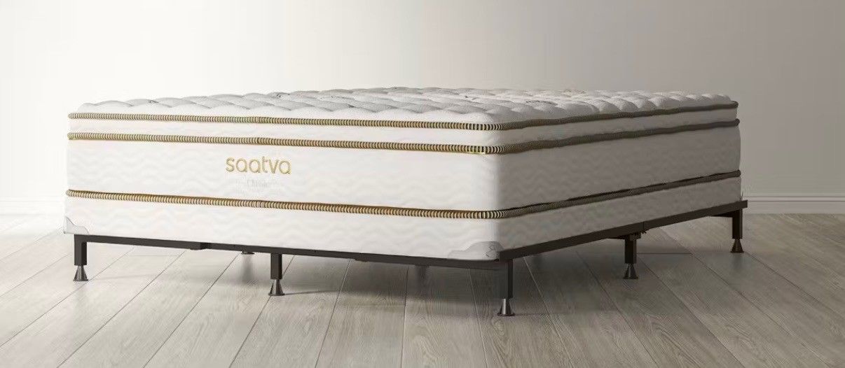 Queen Size Luxury Saatva Mattress- Box Spring & Bed Frame Optional