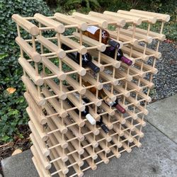 JK Adams MCM Solid Wood Wine Rack