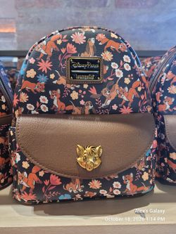 Loungefly Fox and the Hound Mini Backpack – Tod and Copper Floral – Disney Parks