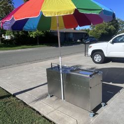 Hot Dog Cart With Fryer  