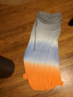 Strapless women dress summer style sz L