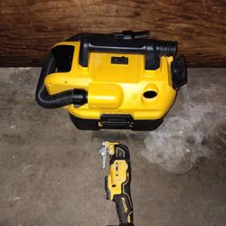 DeWalt cordless oscillating multi tool 3 speed and vacuum 2 gallon wet/dry  20v max tool only firm price 