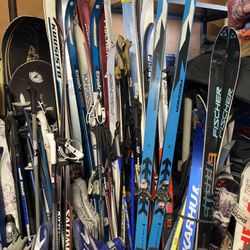 Lot Of X/c Skis Boots Etc