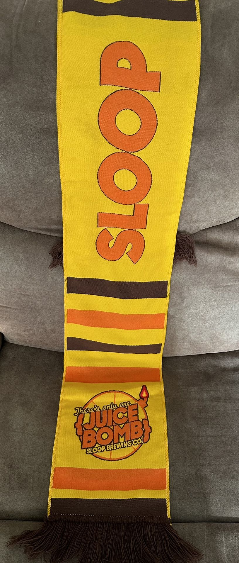 Sloop Brewing Company Soccer Scarf - Juice Bomb