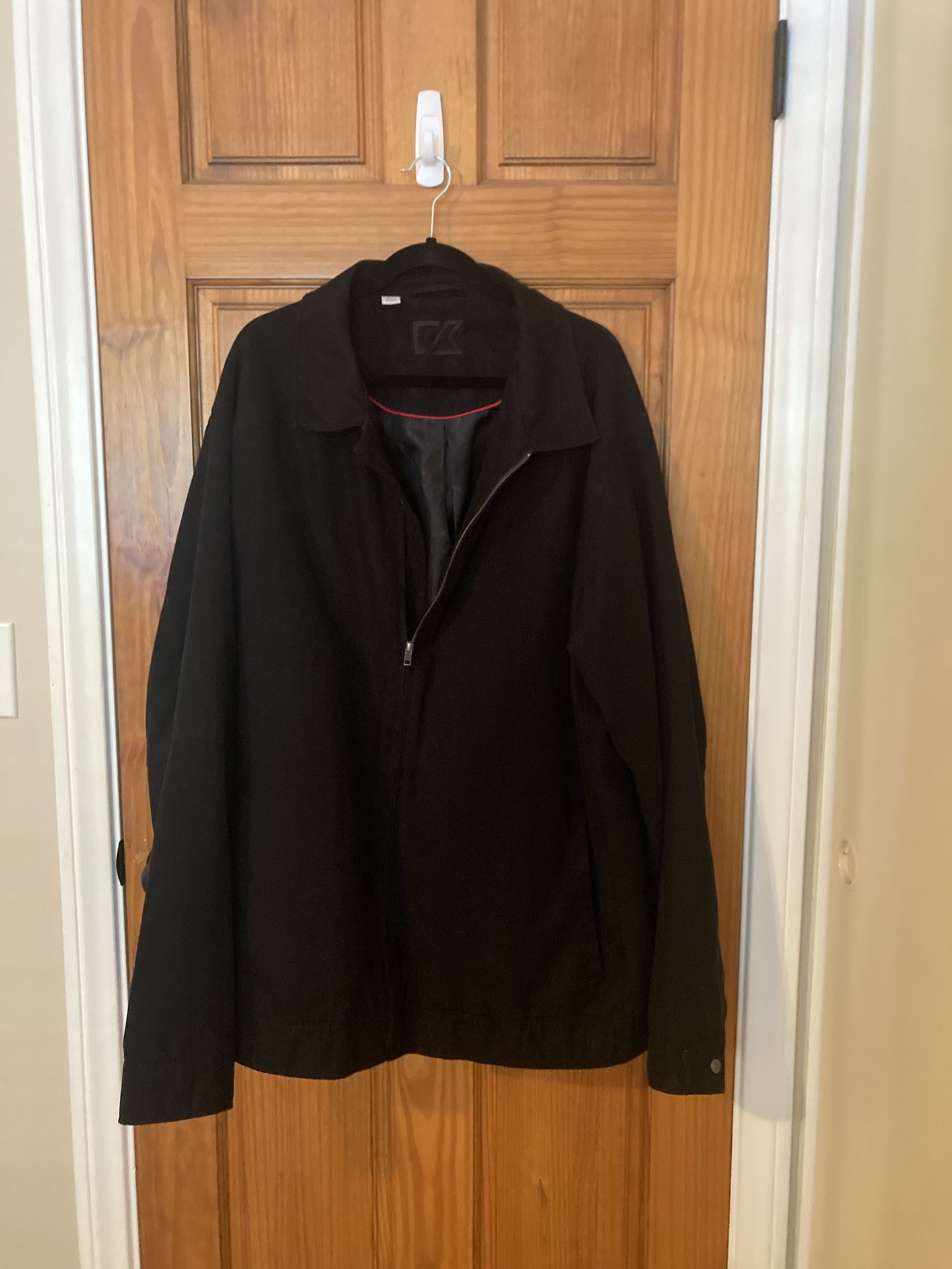 Men’s Cutter & Buck 3 XL Tall-Black Lightweight Jacket