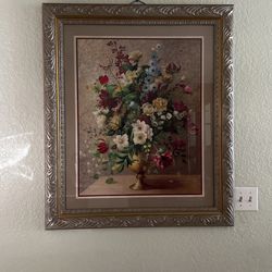 Big Floral Frame With Tick Border