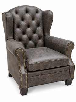 Handmade Genuine Leather Chesterfield Chair