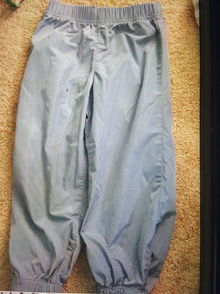 Light Blue/gray Protective Rain Pants Size 3 Toddler Girl Boy