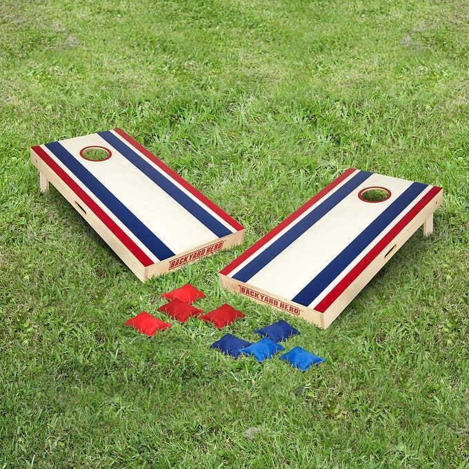 Backyard Hero Official Size Cornhole Bean Bag Toss Set