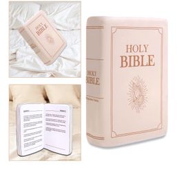 Bible Pillow Book Plush That Opens (Beige)
