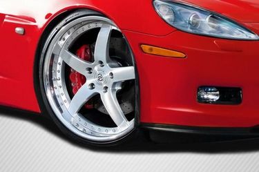 Blemished 2005-2013 Chevrolet Corvette C6 Carbon Creations ZR Front Fender Spats - 2 Piece
