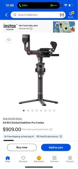 DJI RS 2 Gimbal Stabilizer Pro Combo