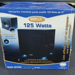 NIOB - 10" 125 Watt Powered Subwoofer (Home Theater) By KLH