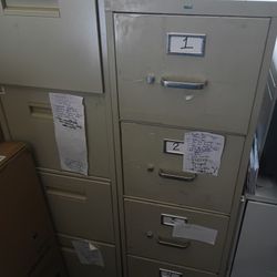 4 Drawer File Cabinets 