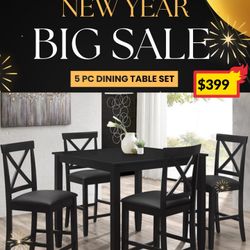5 PC DINING TABLE SET 