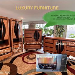Luxury Furniture & FREE 65” TV