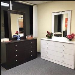 DRESSER WITH MIRROR