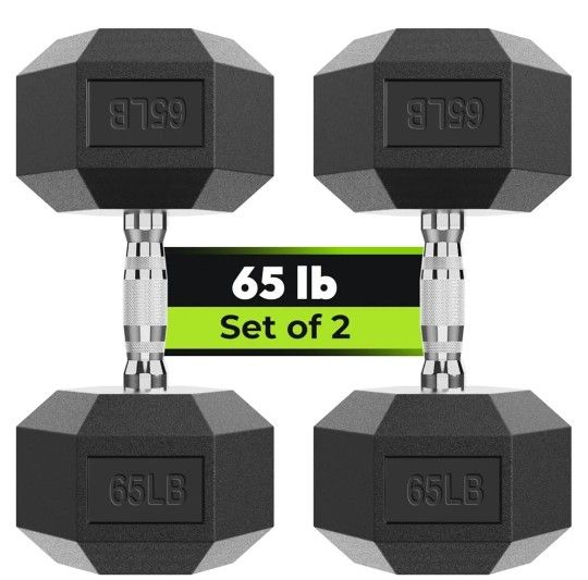 Two 65 Pound Dumbbells