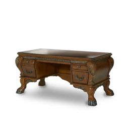 Gorgeous Michael Amini Eden Desk with Hutch