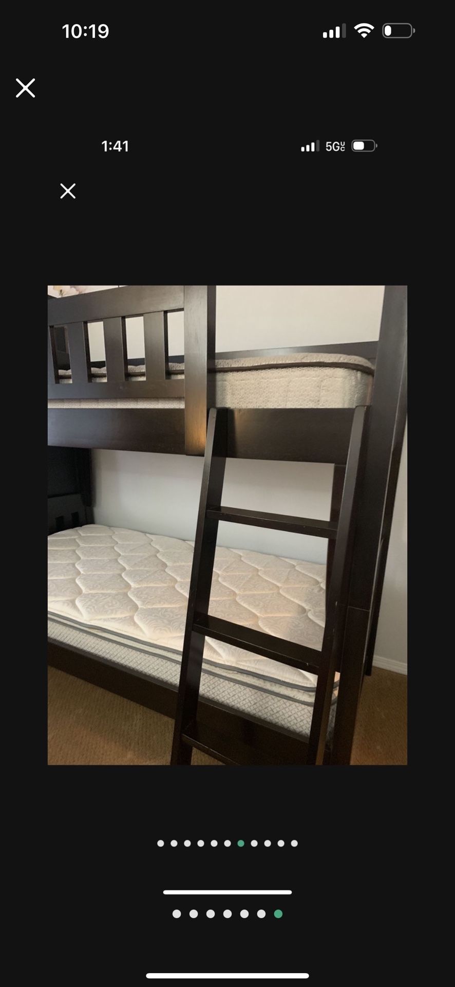 3 In 1: Twin Over Twin Bunk Bed, 2 Mattresses, 2 Mattress Covers