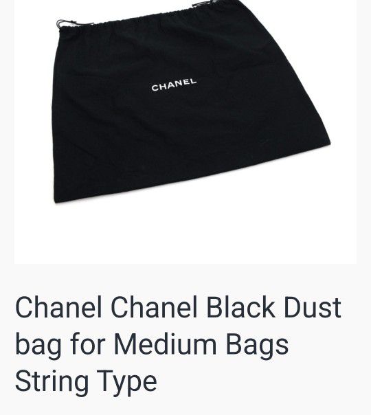 New Chanel Medium Dust Bag With String 