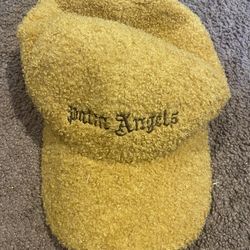 Palm Angels Sherpa Beige Adjustable Baseball Cap Hat