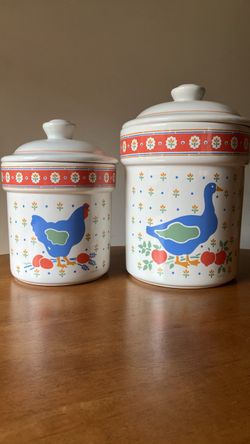 Kitchen canisters ceramic vintage