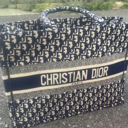 Christian Dior large book tote