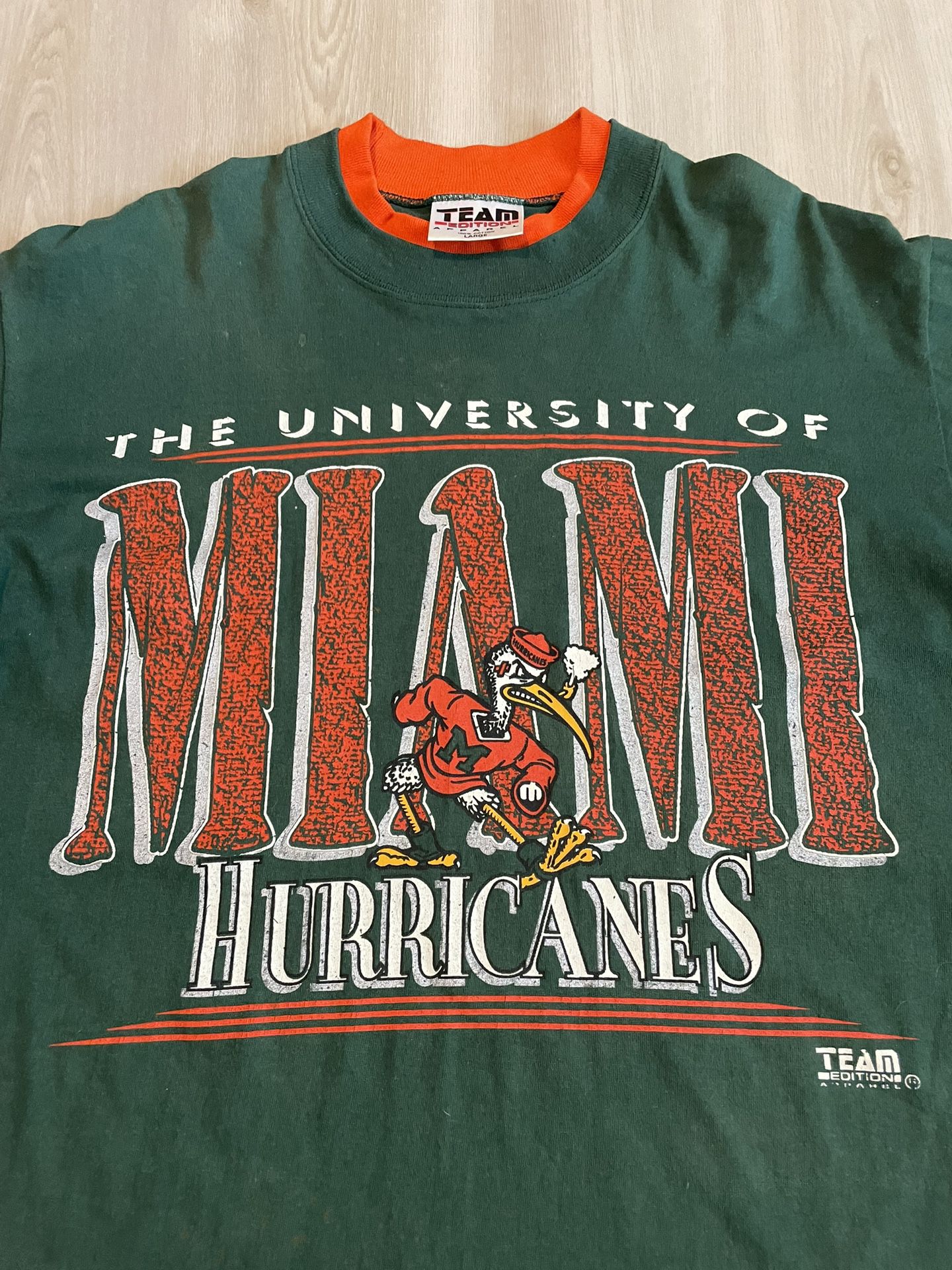 Vintage University of Miami Hurricanes Team Edition Apparel Sweatshirt L
