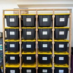 Tote Storage Shelves 