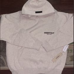 Essentials Light oatmeal hoodie