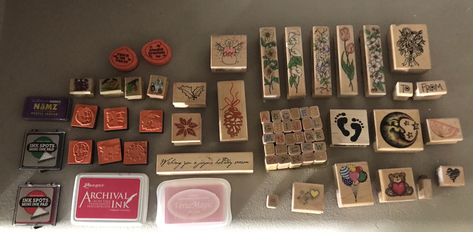 Crafting Stamps: Holidays, Alphabet, Floral, and More