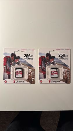 2 Kingston 256GB Canvas React SD Card