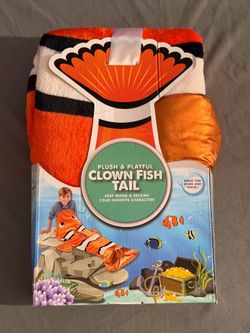 Nemo Clown Fish Style Cozy Fleece Blanket for Kids (New)