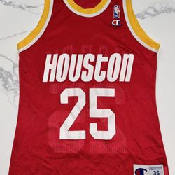 Vintage 90s Houston Rockets Robert Horry Red Jersey Men’s Size 36 Champion Rare 