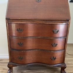 Antique Wood Secretary Desk