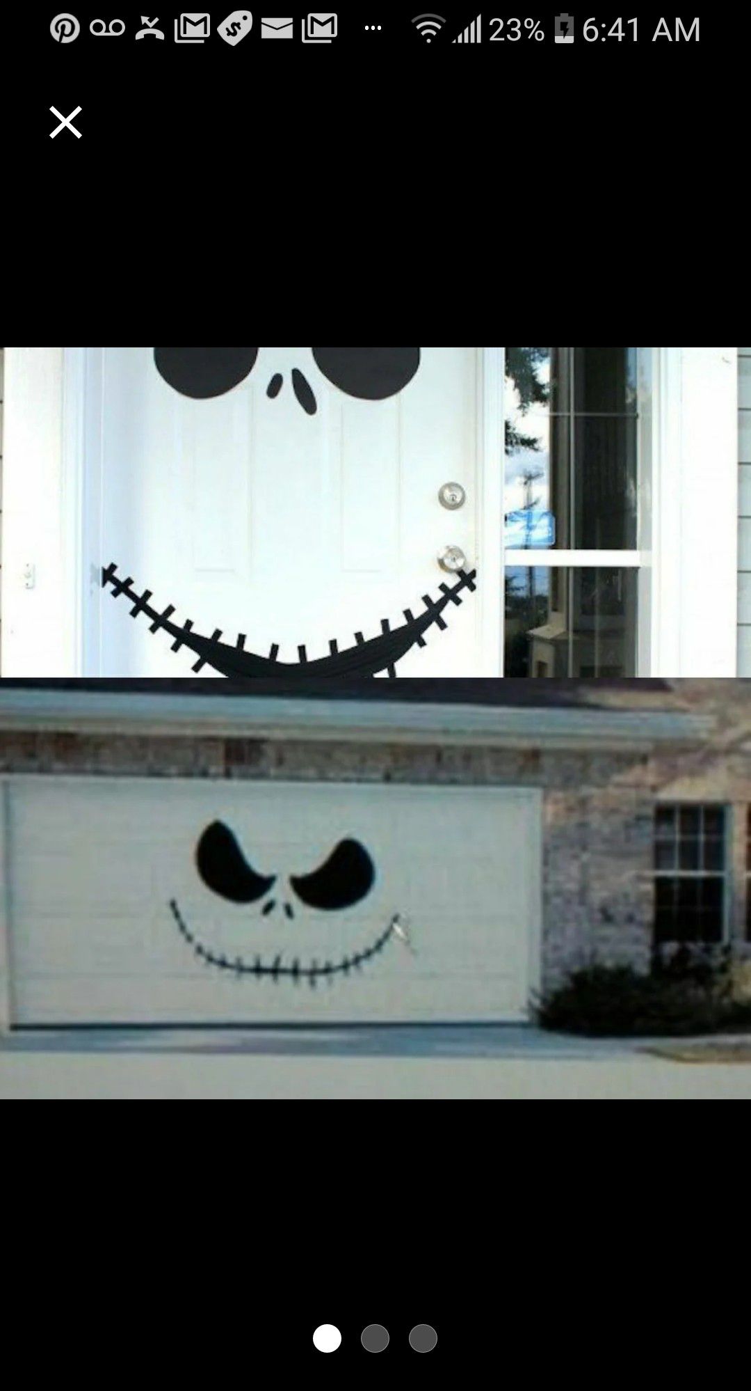 Halloween decor comes with garage and front door decal decor