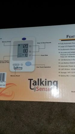 talking sence xl talking blood pressure monitor