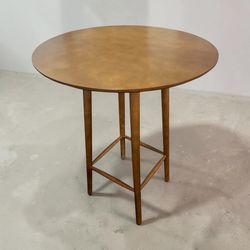 ⚜️NEW Mid Century Modern Round Bar Table - 42" Wood Pub Table / Counter Height ⚜️
