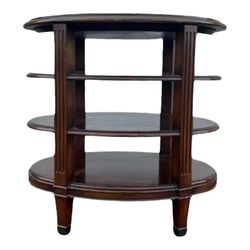 NY: 3-Tiered Oval Side Table