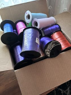 Box Of Curly Ribbon