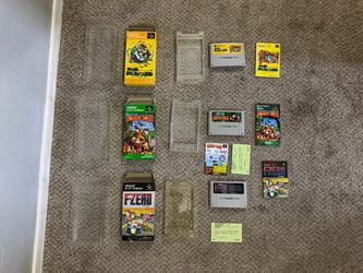 Super Famicom Lot - F-Zero Super Mario World Donkey Kong Country