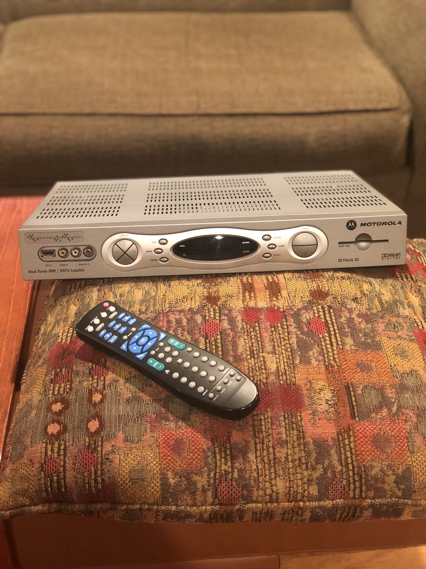 Motorola DVR with remote