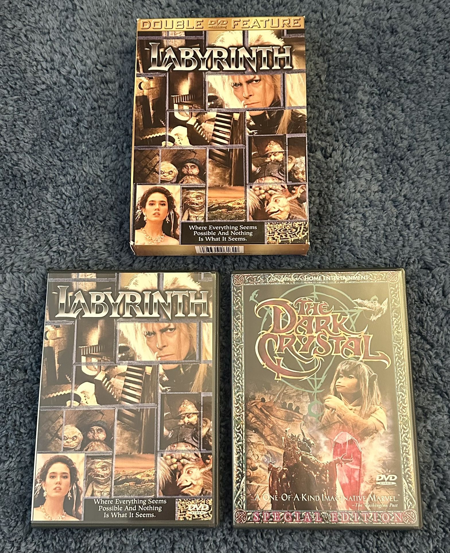 Double Feature DVD - Labyrinth/The Dark Crystal (2000, Special Ed/WS) Box Set