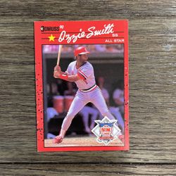1990 Donruss Ozzie Smith All Star Baseball Card St. Louis Cardinals