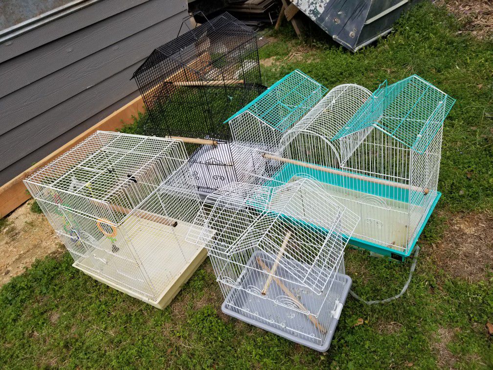 Used bird cages